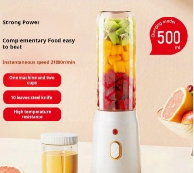 Multifunctional Juicer Cup – Portable Blender with Double Cups