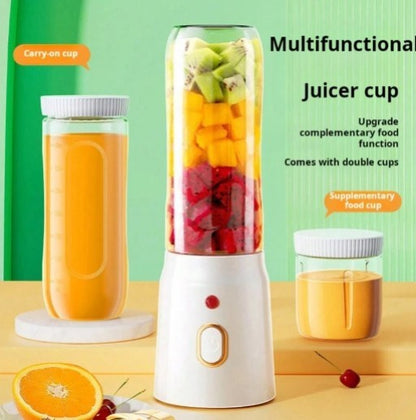 Multifunctional Juicer Cup – Portable Blender with Double Cups