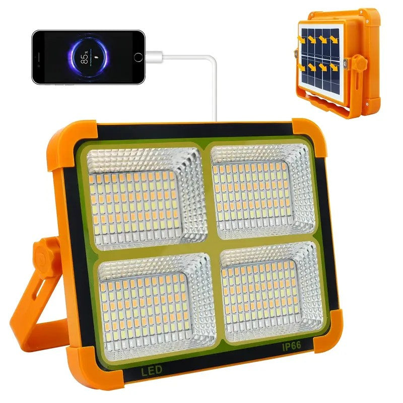 100 W Solar Rechargeable and Waterproof LED Floor Light